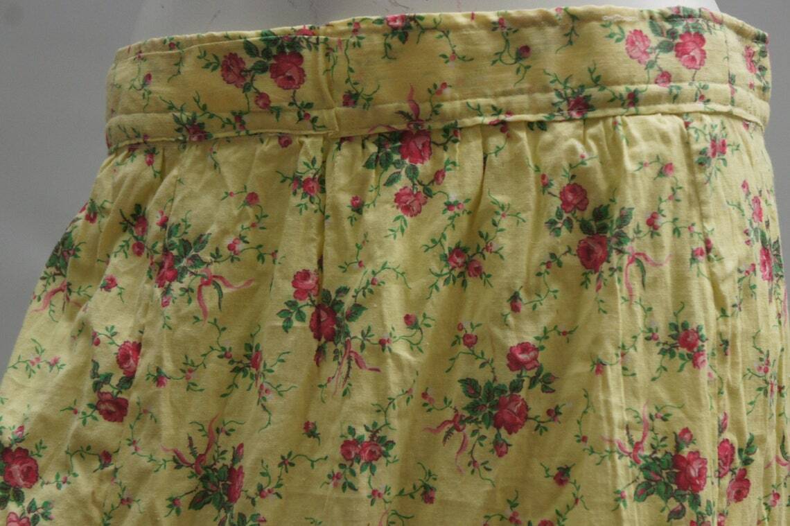 Vintage 30s Floral Print Prairie Maxi Skirt - Fresh Stock Dated March 2026
