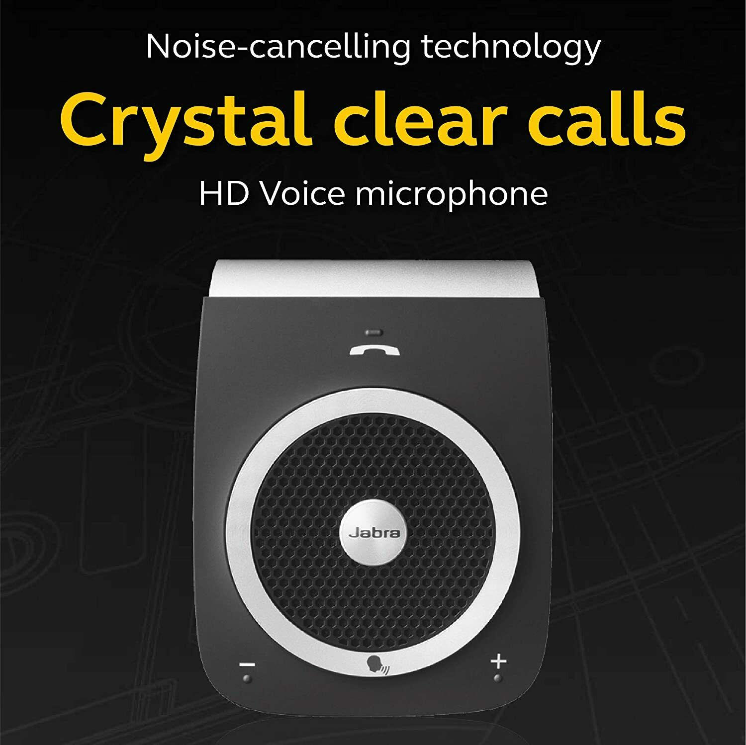 Jabra Tour Bluetooth In-Car Speakerphone Black Sound HD Voice Noise Cancellation - Fresh Stock Dated December 2025