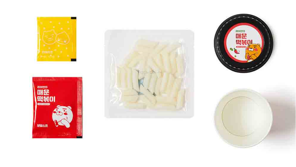 Kakao Friends Instant Tteokbokki Cup,stir-fried Rice Cake, Ryan Spicy Korean - Fresh Stock Dated December 2025