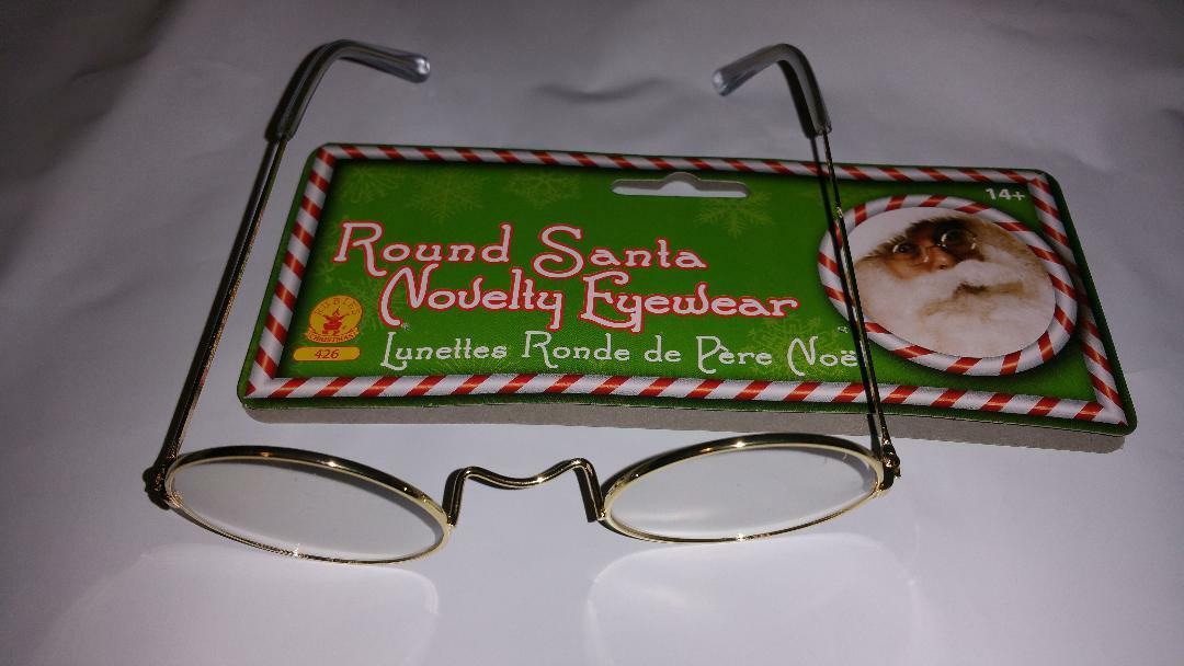 Santa Claus Teacher Old Person  Eyeglasses Santa Historic Round Gold - Fresh Stock Dated February 2026