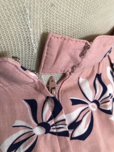 Vintage 1950s Style Skirt pink bow print A-line M L PinUp Rockabilly 50s - Fresh Stock Dated February 2026