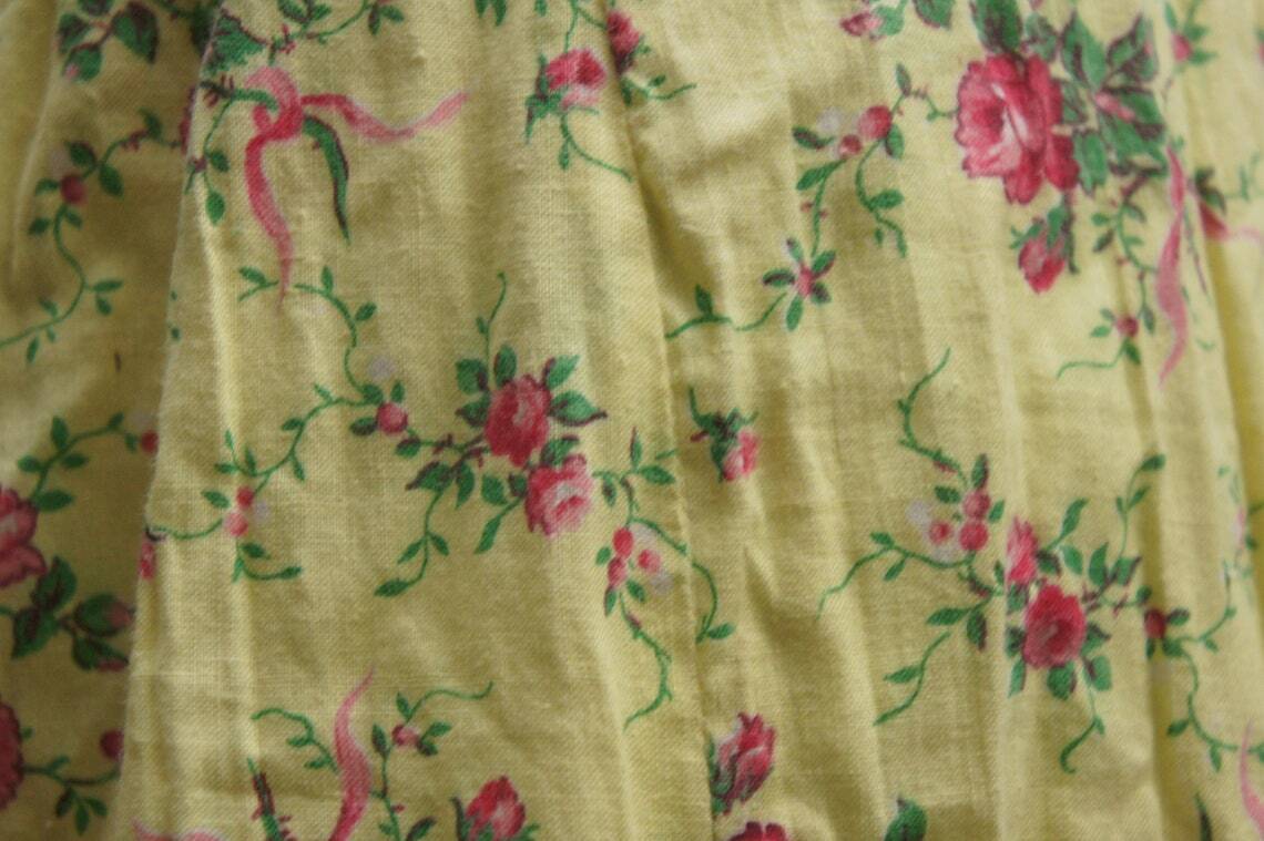 Vintage 30s Floral Print Prairie Maxi Skirt - Fresh Stock Dated March 2026