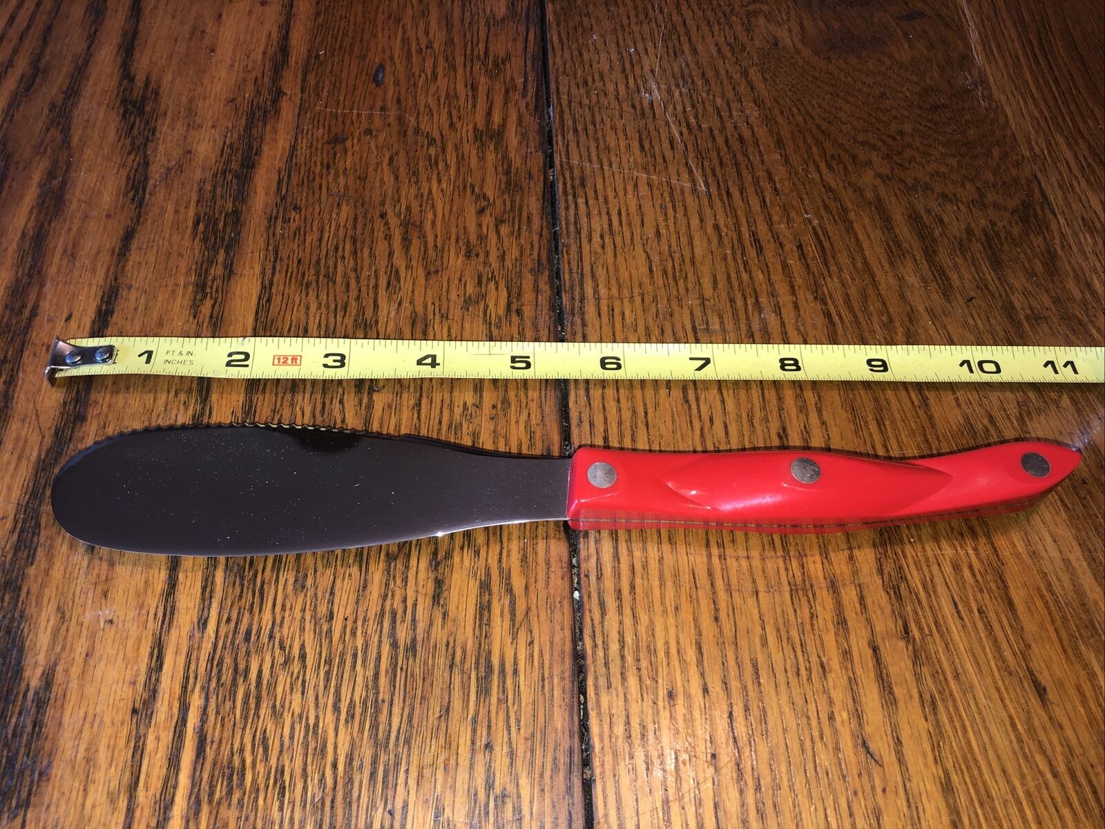 CUTCO 1768 SPREADER KNIFE SPATULA RED HANDLE ENGRAVED-NEW - Fresh Stock Dated December 2025