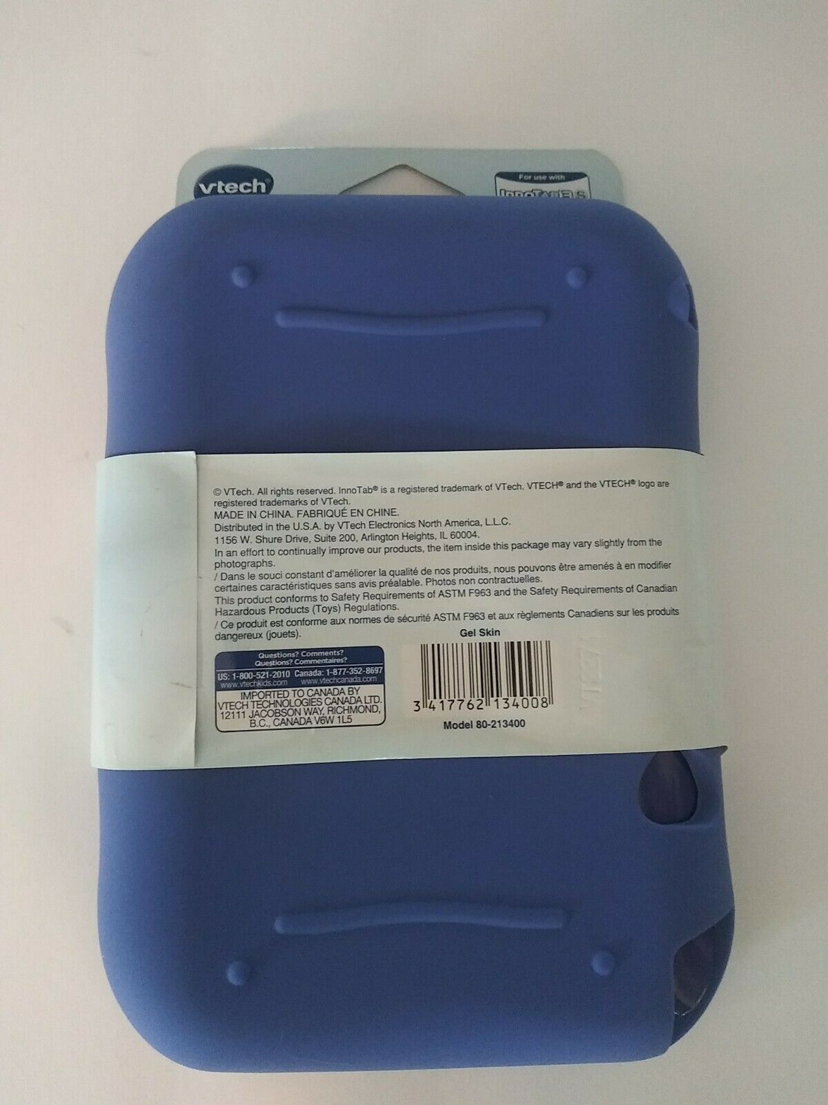 Vtech Innotab 3S gel skin Case Cover for Innotab 3S Bluish Purple - Fresh Stock Dated February 2026