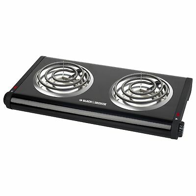 Black & Decker Double Burner Portable Buffet Range (db1002b) - Fresh Stock Dated December 2025