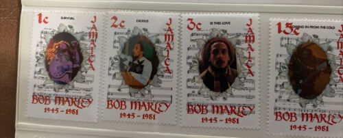 lot of 7 Jamaica 1981 Bob Marley 529/35 1 2 3 15 20 60 3 stamp ships free - Fresh Stock Dated February 2026