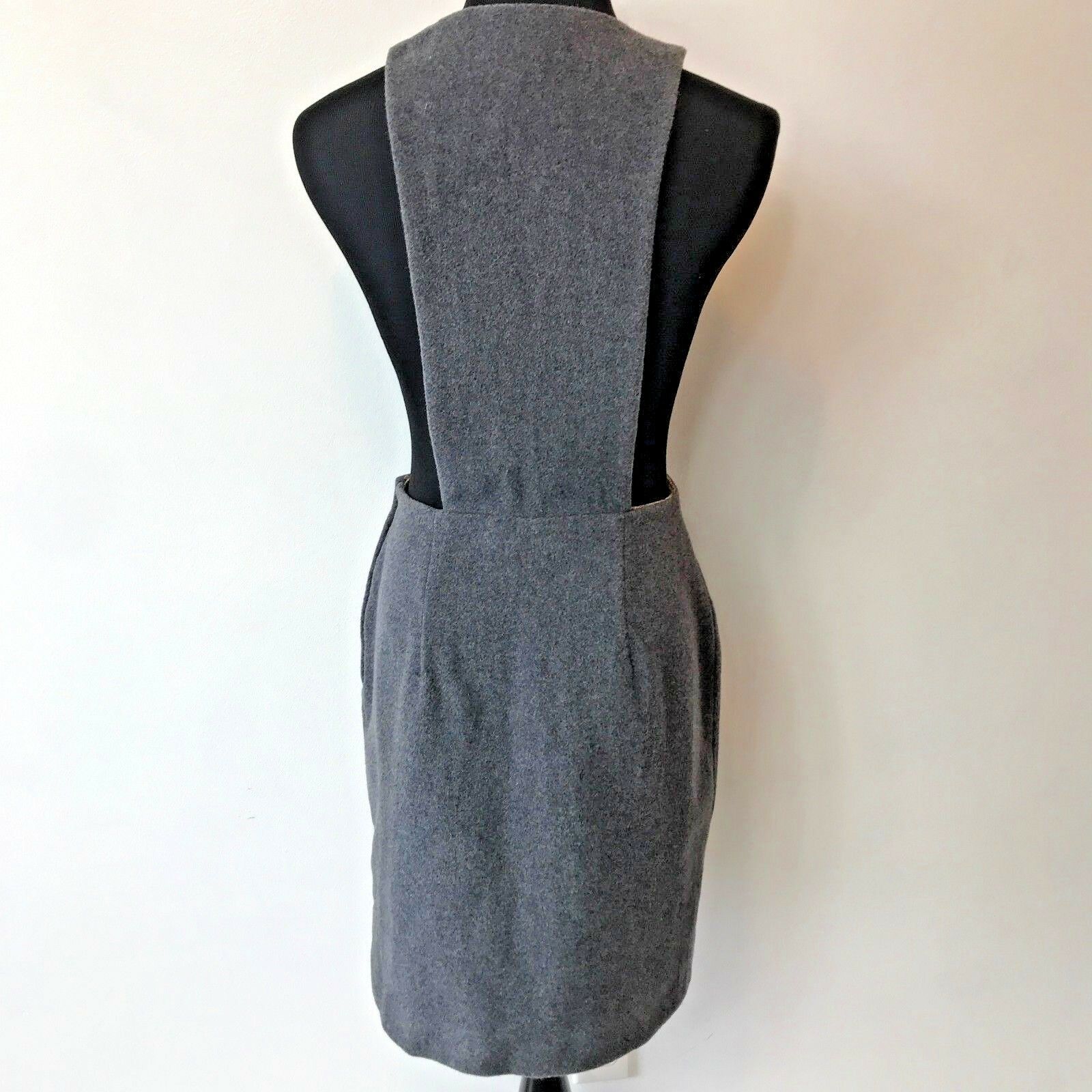 Vintage Irvington Place Sportswear by Lili Gray Wool Pinafore Skirt Elem Zip SK - Fresh Stock Dated March 2026