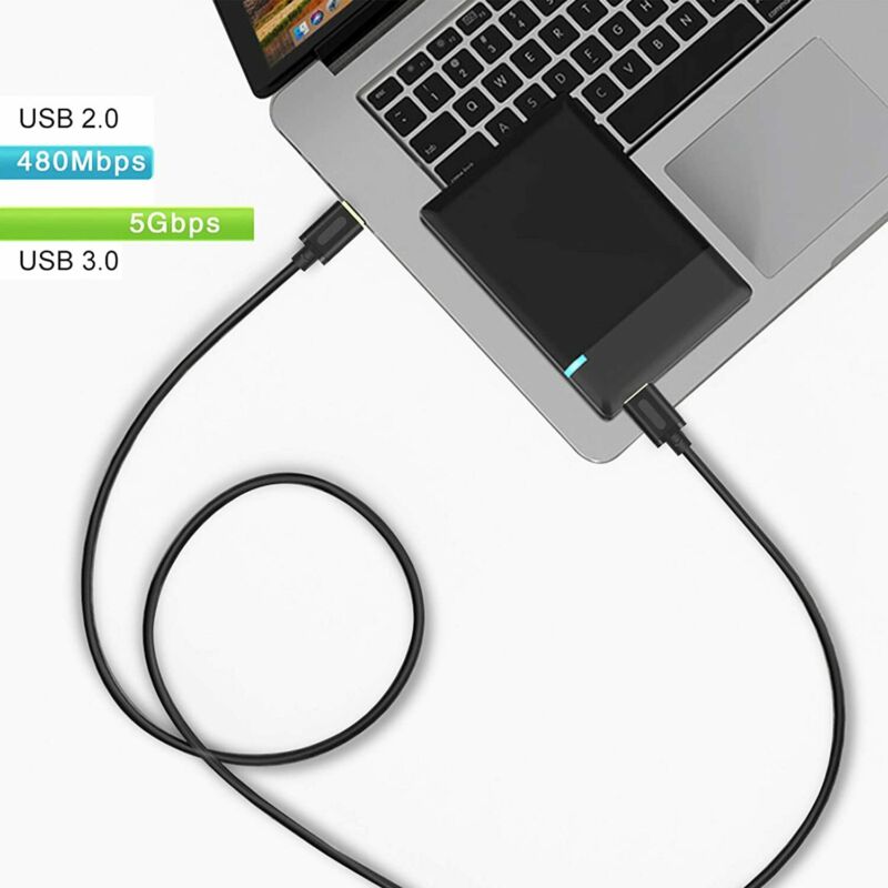 USB 3.0 Male to Cable 3Ft,Tan QY Cord 3Ft - Fresh Stock Dated February 2026
