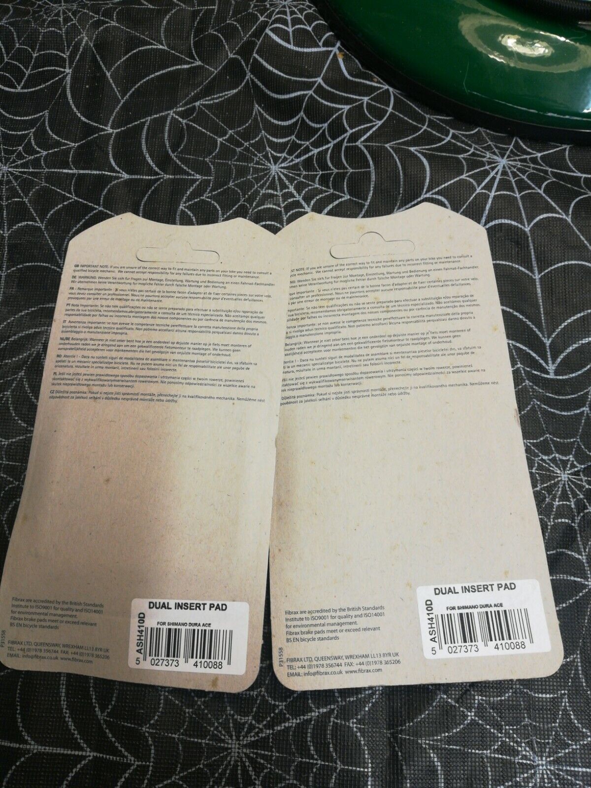 2 PAIR BRAKE PADS SHOES INSERTS PAIR SHIMANO SRAM DUAL COMPOUND RIMS ROAD BIKE - Fresh Stock Dated February 2026