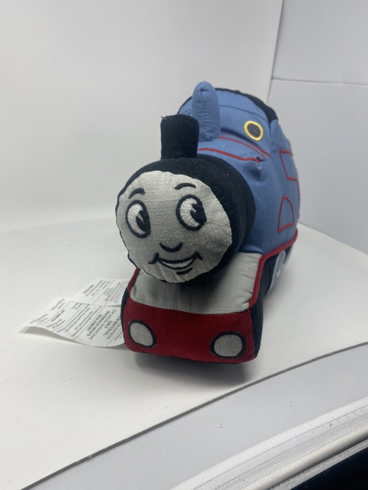Pottery Barn Kids Thomas  and Friends The Train Shaped Pillow Blue Black Red - Fresh Stock Dated February 2026