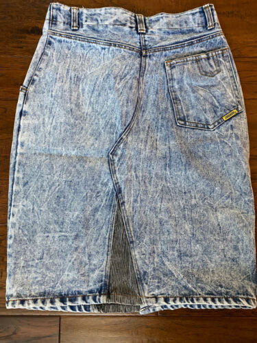 Jordache Denim Jean Skirt 80’s Size 11/12 Vintage Stone Wash 8 Modern High Waist - Fresh Stock Dated February 2026