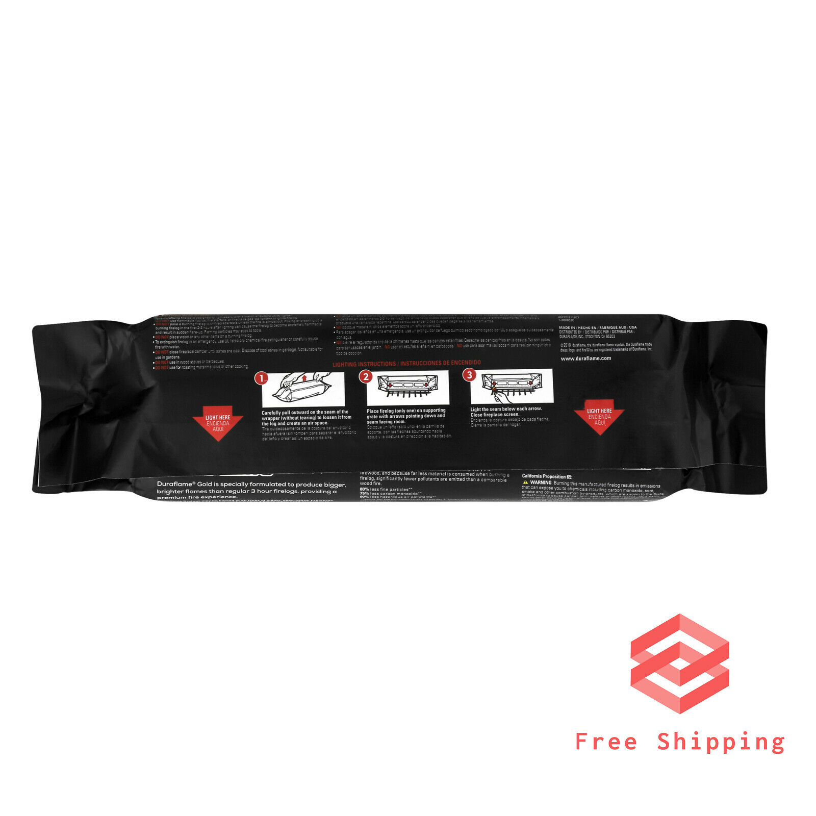 Ultra Premium Firelogs Fireplace Logs 3 Hour Burn Quick Light 4.5lb 6-Pack Case - Fresh Stock Dated December 2025