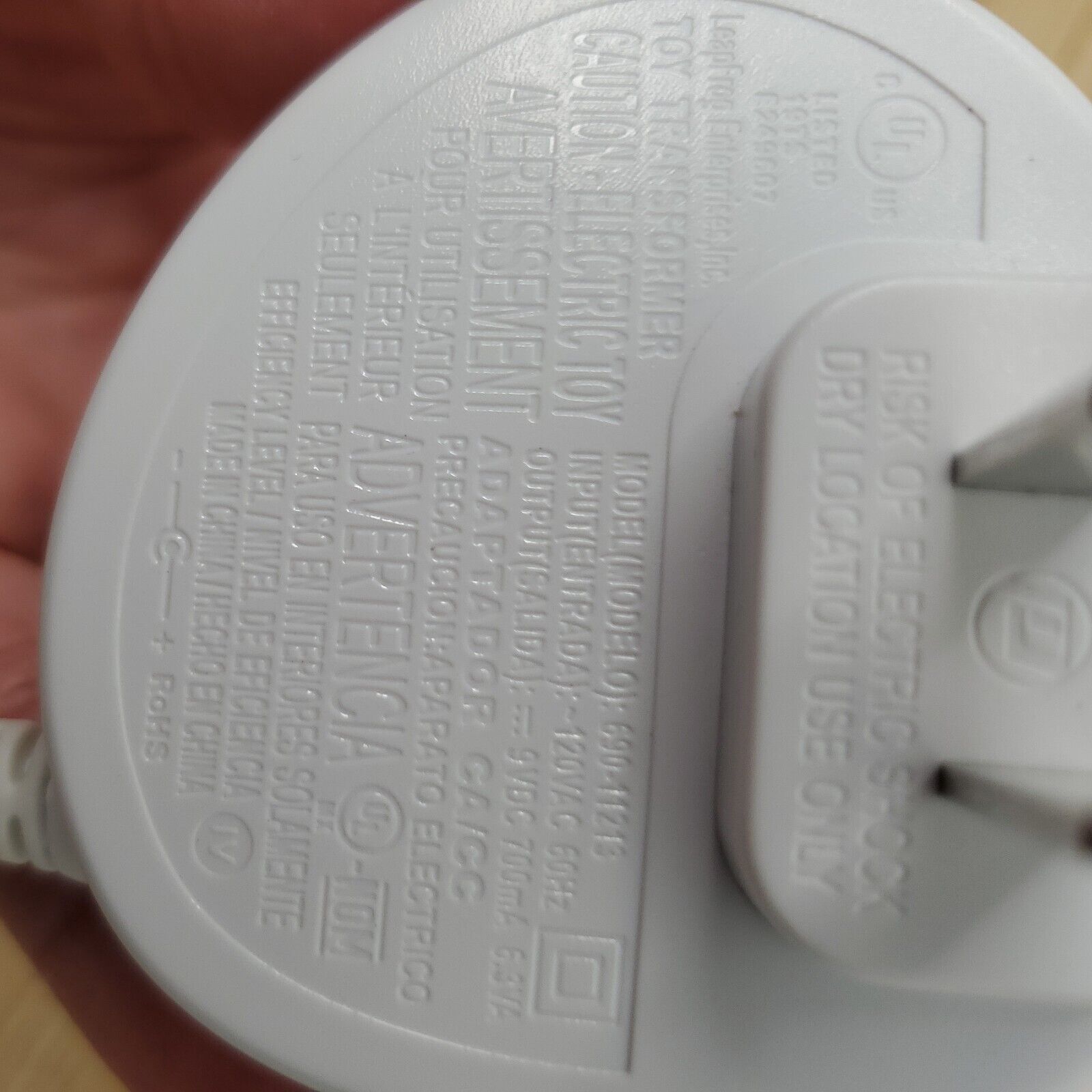 Original LeapFrog White AC Charger Cable Leap Pad  Leapster 690-11213 OEM - Fresh Stock Dated February 2026