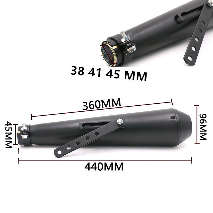Universal Motorcycle Exhaust Muffler Pipe Silence For Harley Honda Yamaha Suzuki - Fresh Stock Dated February 2026