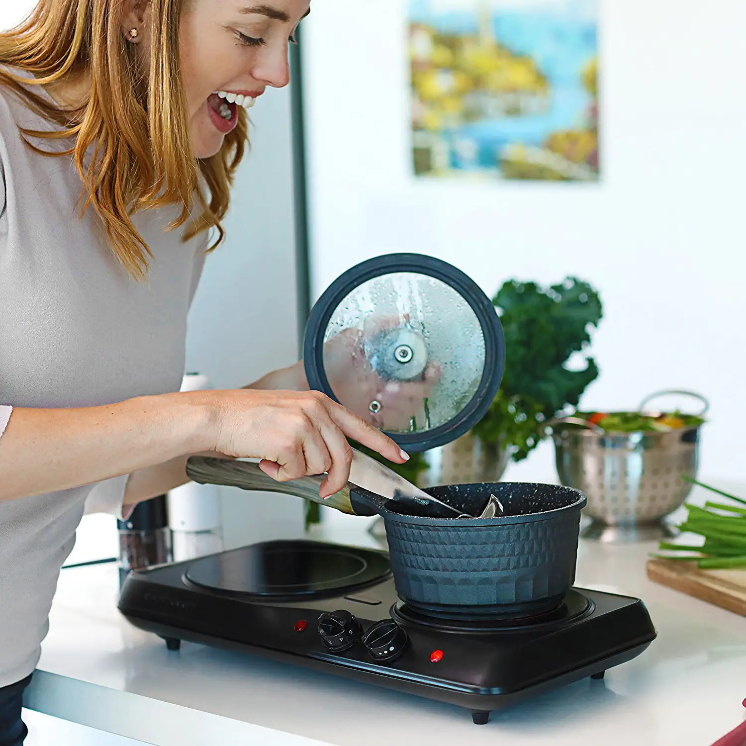 Electric Double Burner Ceramic Infrared Glass Hot Plate Cooktop Portable Stove - Fresh Stock Dated February 2026