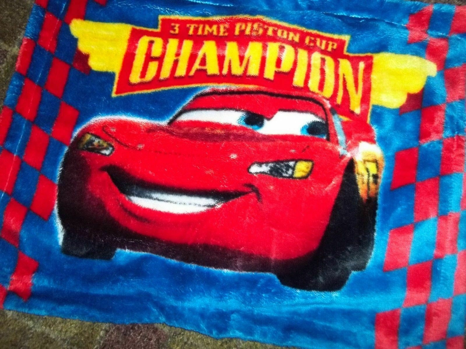 Disney Pixar CARS Plush Faux Fur Fluffy Pillow Sham Pillow Case 2B - Fresh Stock Dated December 2025