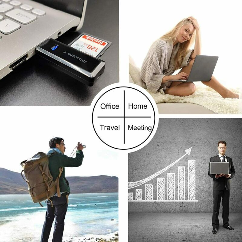 USB 3.0 SD Card Reader for PC, Laptop, Mac, (Black) - Fresh Stock Dated February 2026