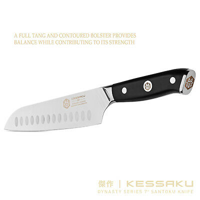 Kessaku Santoku Knife - Dynasty Series- German HC Steel - G10 Full Tang, 7-Inch - Fresh Stock Dated December 2025