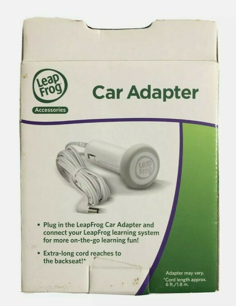 Leap Frog LeapPad2 LeapsterGS Car Adapter Lighter Charger Cable 6 ft Cord - Fresh Stock Dated February 2026