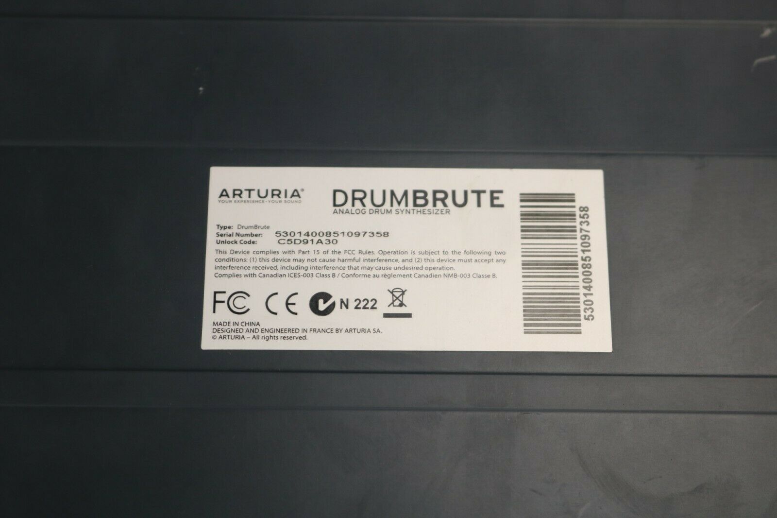 Arturia DrumBRUTE Analog Drum Synthesizer *Pre-owned*  FREE SHIPPING - Fresh Stock Dated February 2026