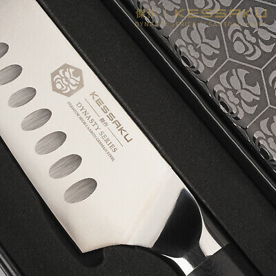 Kessaku Santoku Knife - Dynasty Series- German HC Steel - G10 Full Tang, 7-Inch - Fresh Stock Dated December 2025