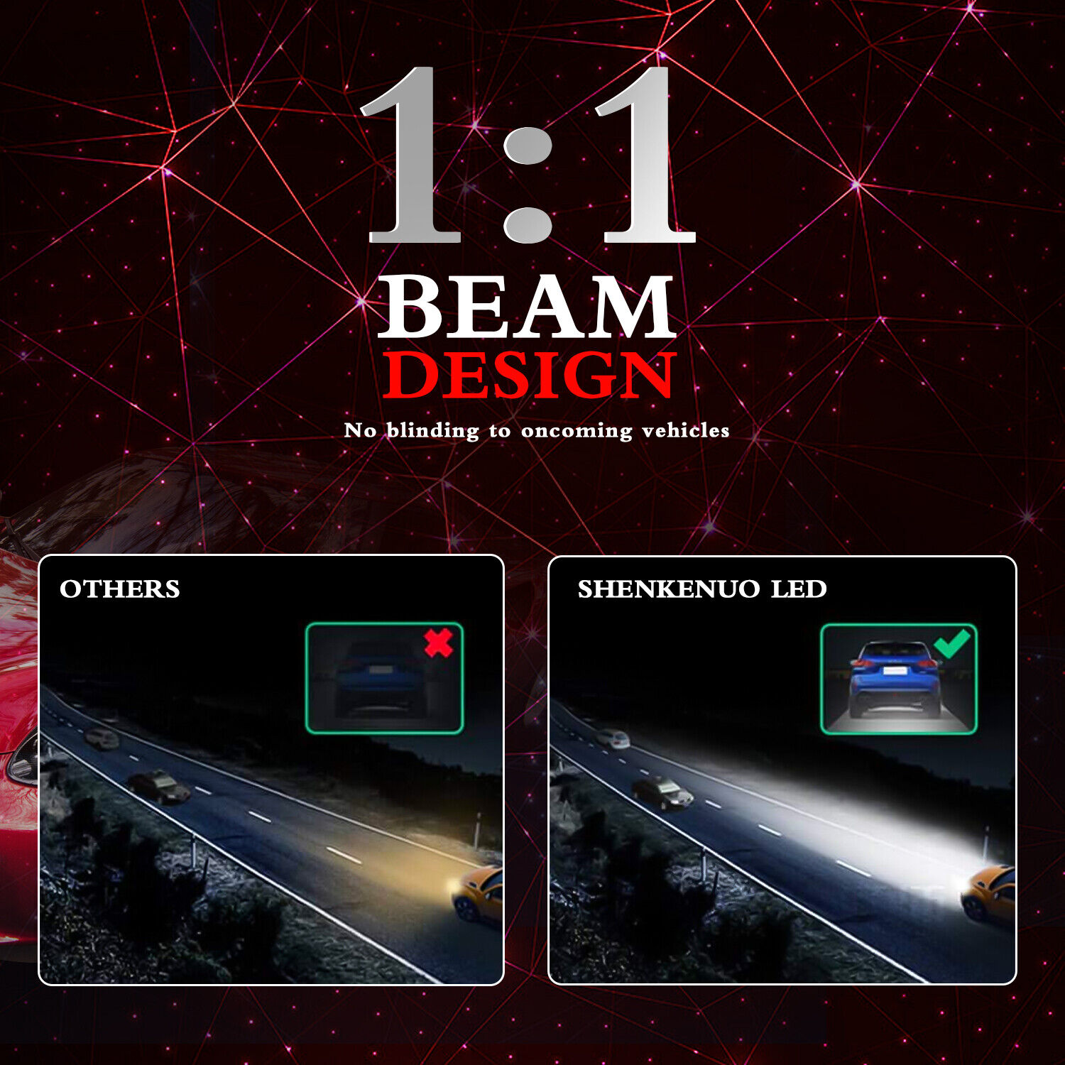 NEW H11 2x LED Headlight Bulbs For Suzuki GSXR1000 GSXR750 GSXR600 Low Beam Kit - Fresh Stock Dated February 2026