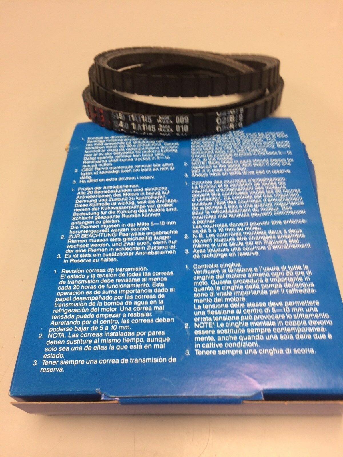 Volvo Penta Power Steering V-Belt, Part # 3857835-7 - Fresh Stock Dated February 2026