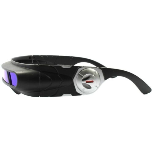 Space Age Cyber Goth Sci-Fi Costume Green Blue Mirror Shield Visor Sunglasses - Fresh Stock Dated December 2025