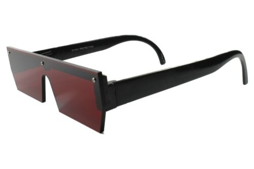 Futuristic Space Robot Party Rave Costume Futuristic Red Shield Sun Glasses - Fresh Stock Dated February 2026