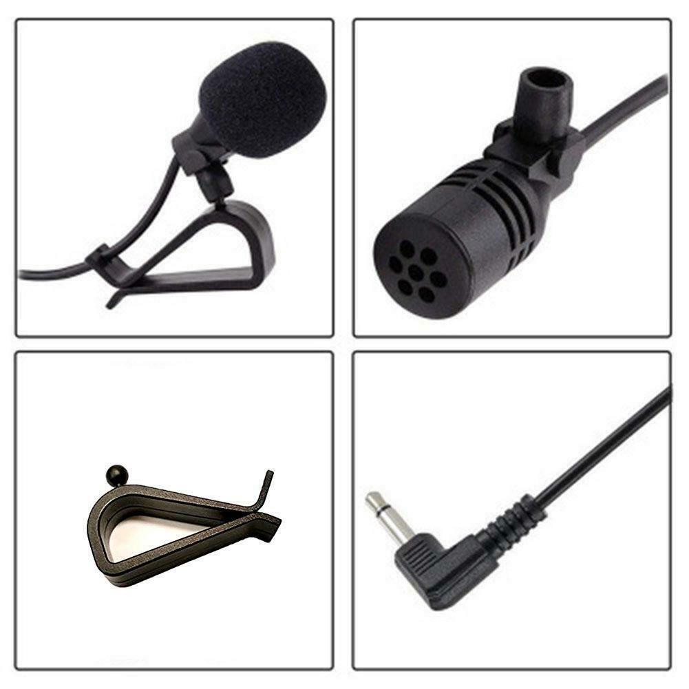 Black 3.5mm Microphone Cars Radio Stereo Bluetooth Enabled Audio Externa Y3T4 - Fresh Stock Dated December 2025