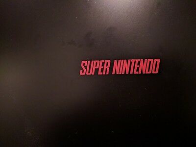 4 pack - SNES Super Nintendo Vinyl Sticker Decal Gloss Red 3