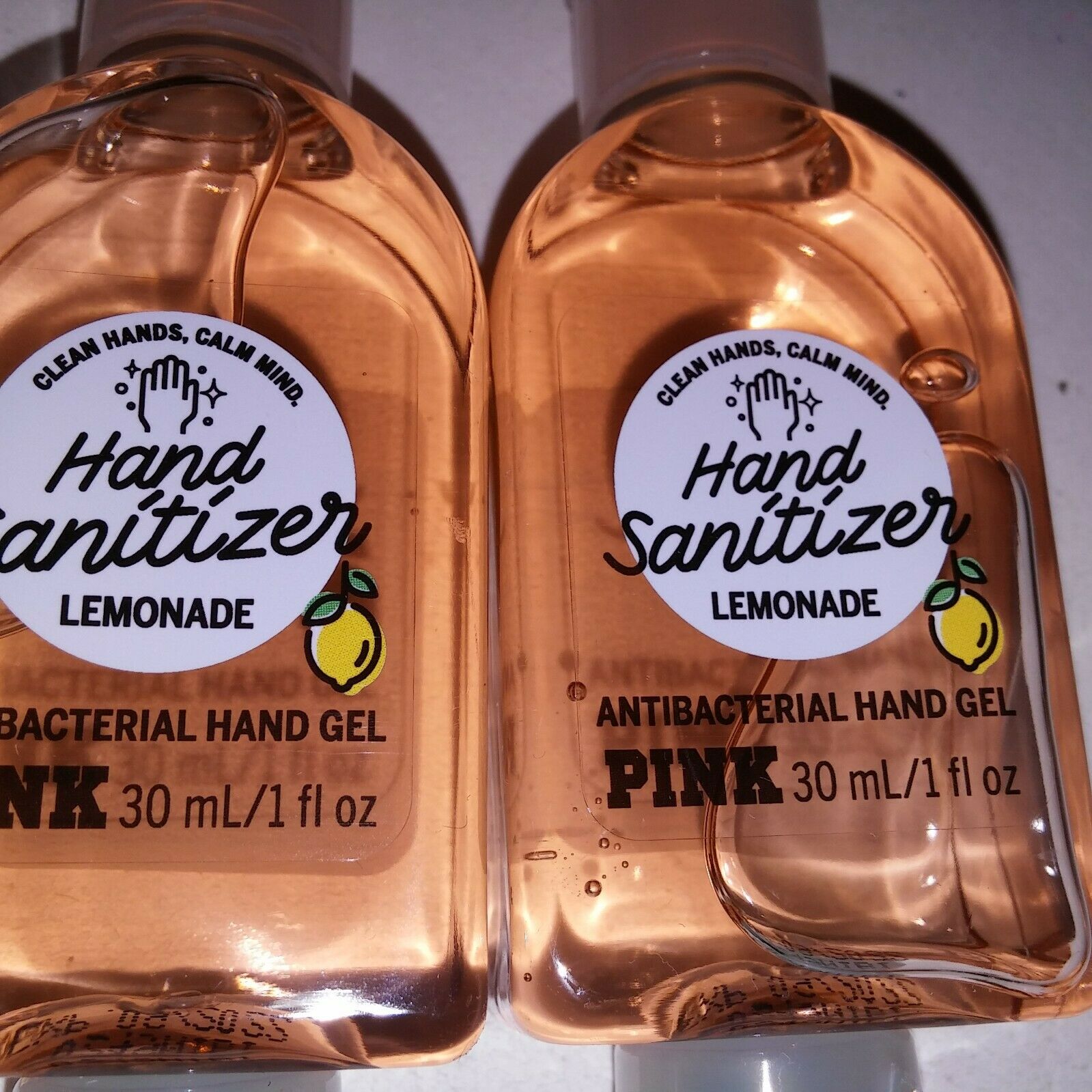 Set of 12 Victoria Secret Hand Sanitizer Mini 1 oz Each Aloe Water & Lemonade - Fresh Stock Dated February 2026