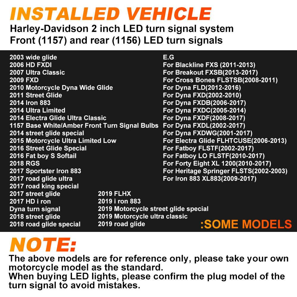 2x Motorcycle 1156 LED Rear Turn Signal Lights Red For Harley Davidson Street - Fresh Stock Dated February 2026