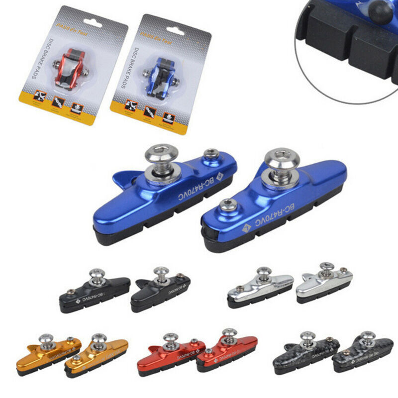 C-Brake Holder Shoes Rubber Blocks Durable Cycling Access Road Bike Brake Pads. - Fresh Stock Dated February 2026
