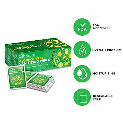 Alcohol-Free Hand Sanitizing Wipes – 100 Individually Wrapped Wipes - Travel - Fresh Stock Dated February 2026