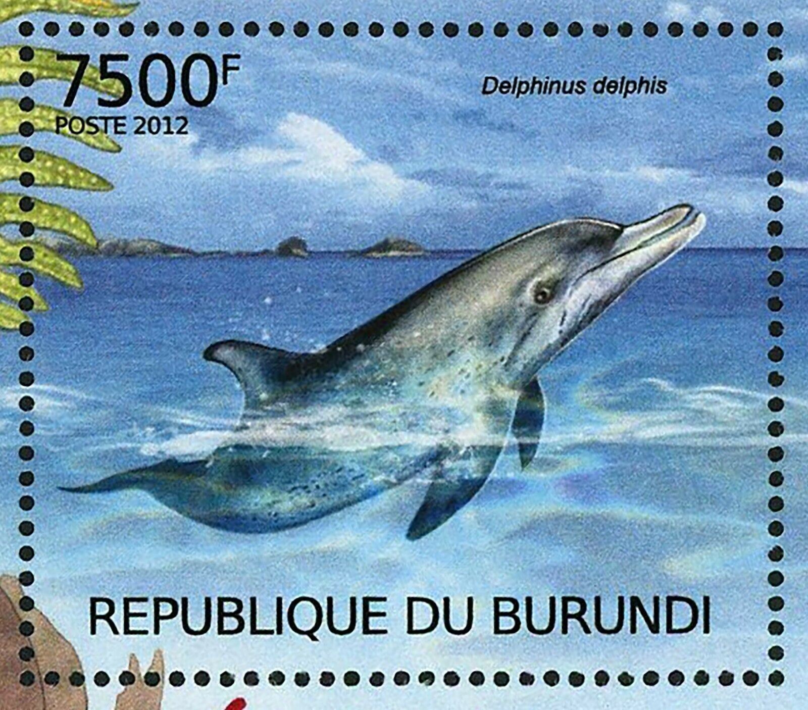 Dolphins Stamp Delphinus Delphis Stenella Frontalis Tursiops Truncatus S/S MNH - Fresh Stock Dated December 2025