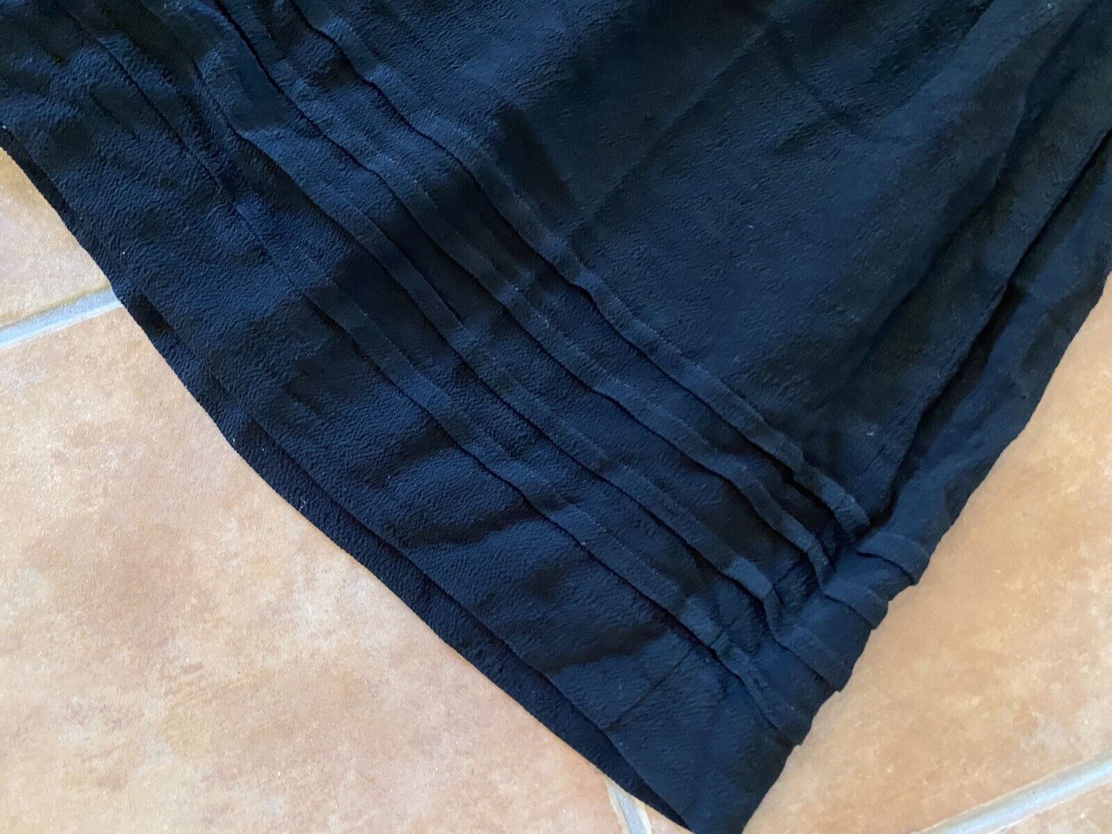 Antique Skirt Black Maxi Rayon Crepe Velvet Soutache XL - Fresh Stock Dated March 2026