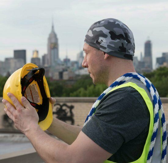 Shinobu Riders Inner Helmet Cap Sweat Absorbing Fast Drying Cap Black & Camo - Fresh Stock Dated February 2026