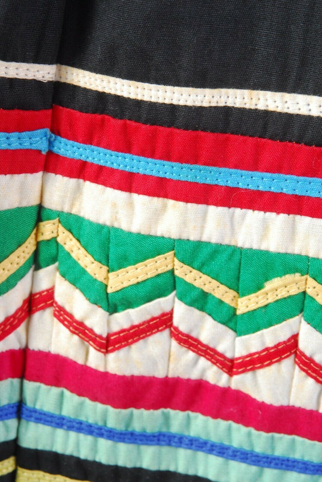 Vintage 50s 60s SEMINOLE Native American Patchwork Handmade Full Skirt - Fresh Stock Dated March 2026