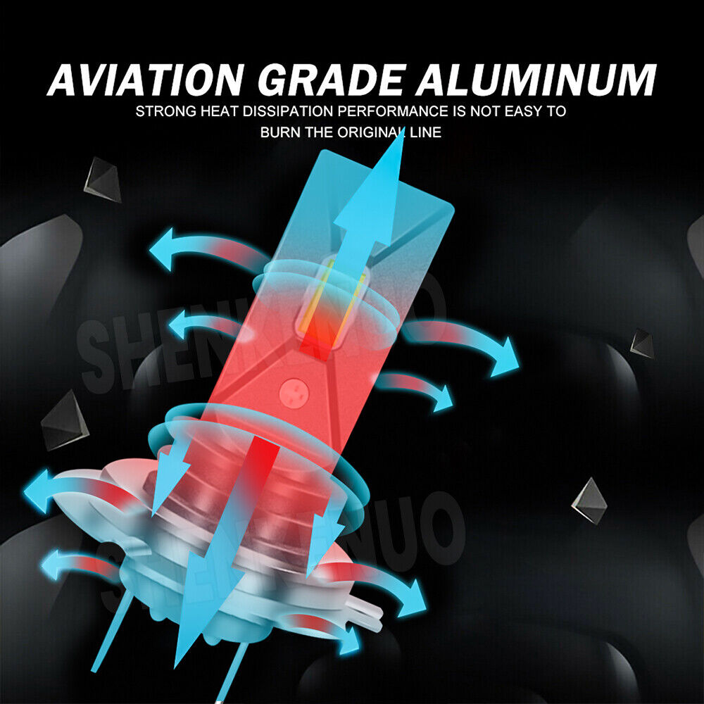 H7 LED Headlight Bulbs For Suzuki GSXR 1000 750 600 Hayabusa Hi Low Beam White - Fresh Stock Dated February 2026