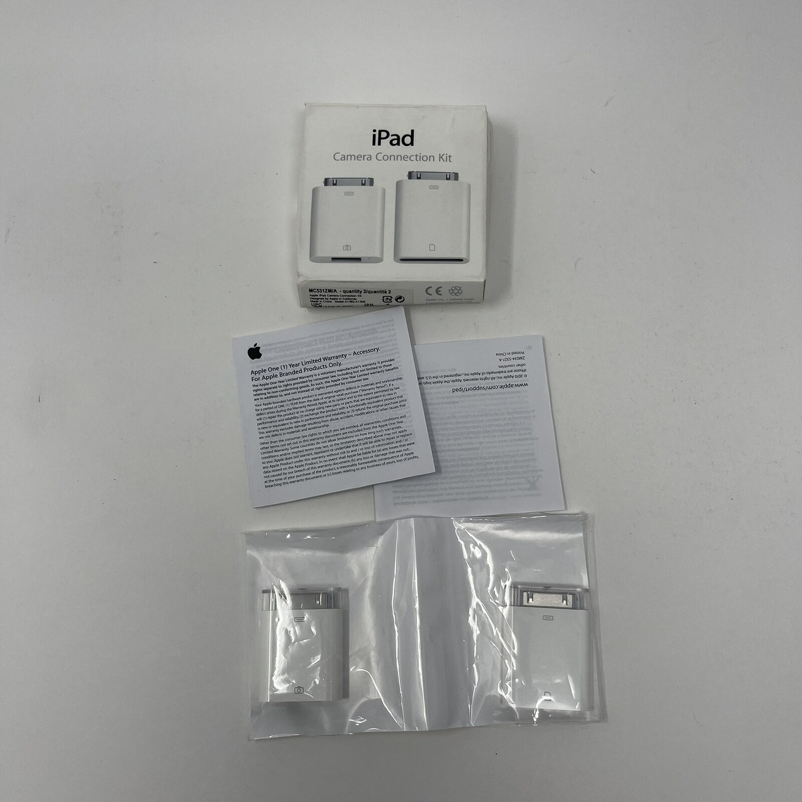 Apple iPad Camera Connection Kit MC531ZM/A A1362 & A1358 - Fresh Stock Dated February 2026