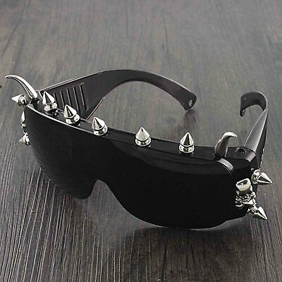 Cool Punk Rock Skull Studded Spike Eyeglasses Sunglasses Unisex - Fresh Stock Dated February 2026