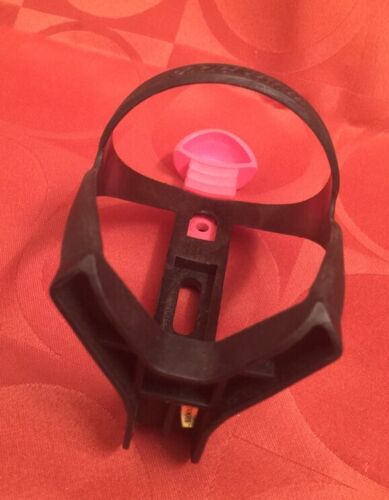BLACKBURN VINTAGE Late 1980's Water Bottle Cage Pink Black NOS - Fresh Stock Dated December 2025