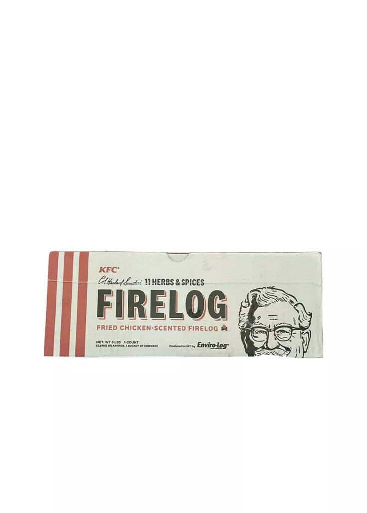 KFC FIRE LOG 11 HERBS AND SPICES ENVIRO-LOG KFC SCENT FIRELOG FREE SHIPPING - Fresh Stock Dated December 2025