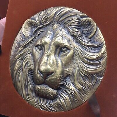 China 180mm Brass Medal - Lion - Fresh Stock Dated February 2026