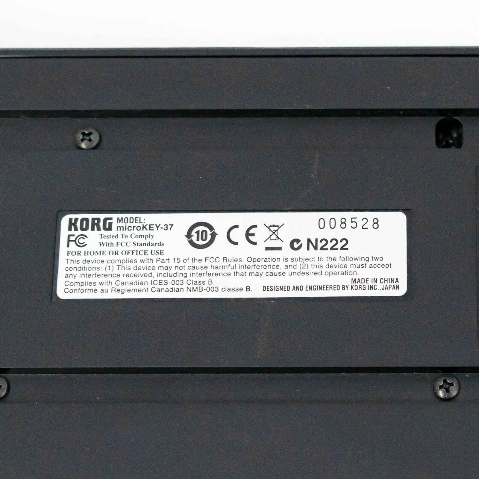 Korg MicroKEY 37 MIDI Keyboard Controller - 10th Anniversary All Black - Fresh Stock Dated February 2026