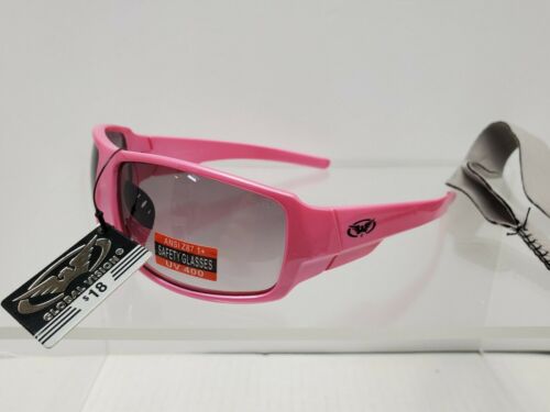 Global Vision Safety Eyewear, FIGHT BACK, Pink Frame, UV400, ANSI Z87.1+ - Fresh Stock Dated February 2026
