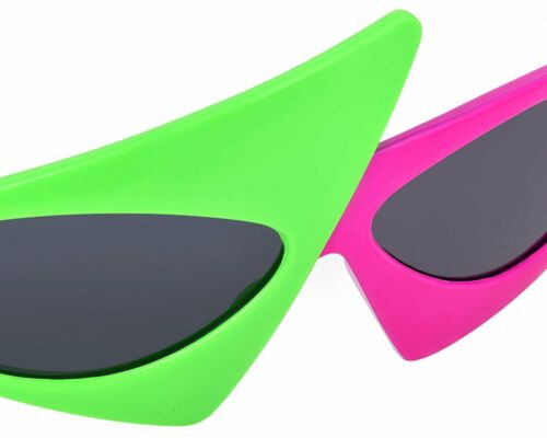 Novelty Party Sunglasses 80s Asymmetric Glasses Hip Hop Dance DISTINCTIVE STYLE - Fresh Stock Dated February 2026