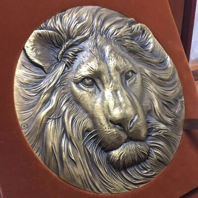 China 180mm Brass Medal - Lion - Fresh Stock Dated February 2026
