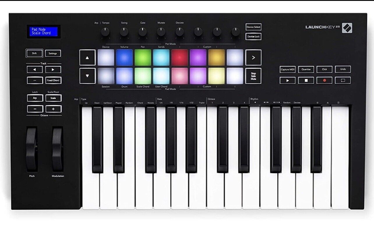 Novation Launchkey 25 MK3 Portable 25-Key USB, MIDI Keyboard Controller Ableton - Fresh Stock Dated February 2026